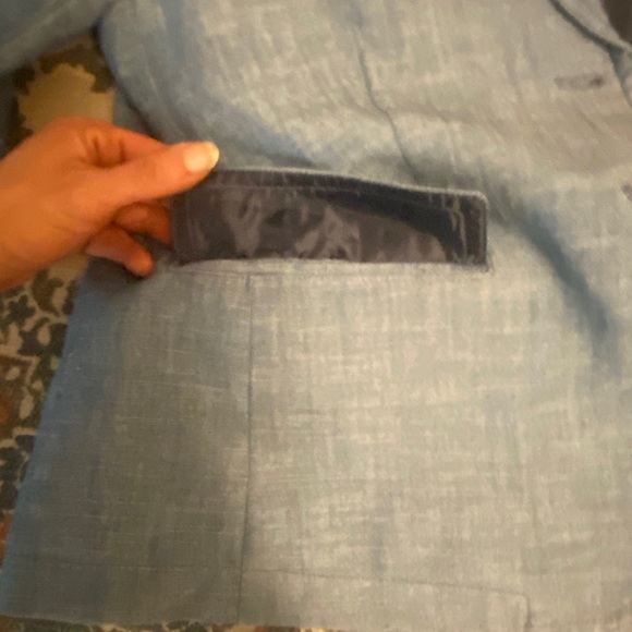 JCREW denim style lined blazer, comfy and like new! - Picture 5 of 14